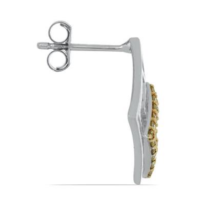 B2B STERLING SILVER YELLOW DIAMOND GEOMETRIC EARRINGS – JEWELPIN EXPORTER